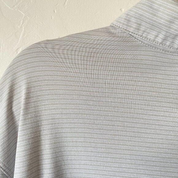 Callaway Collection Supercare Technology Golf Polo Light Gray Stripe XL - Picture 6 of 8